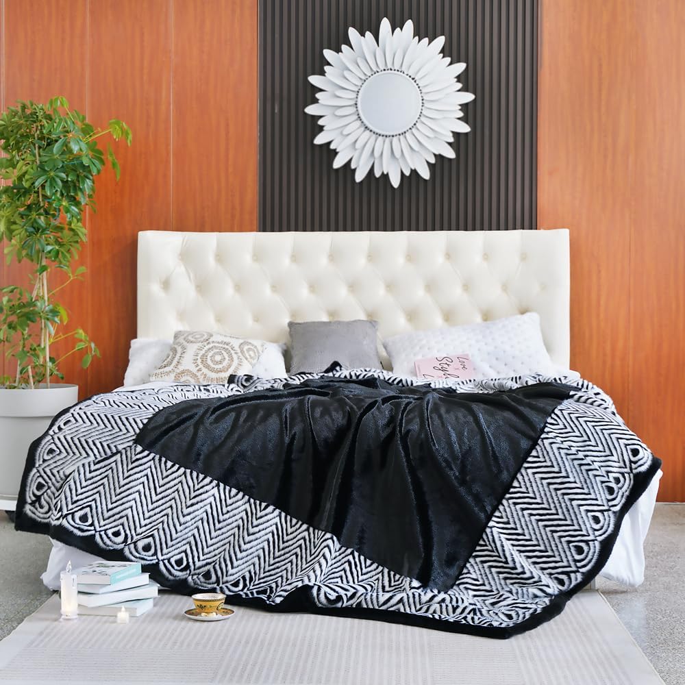 INCHGRASS Faux Mink Fur Blanket Luxury Fur Throw Blanket Sofa Fluffy Blanket Super Warm Elegant Cozy Fuzzy Throw Blankets for Couch,Armchair and Bed Washable Plush Blankets 74"x60" Brown Throw Blanket