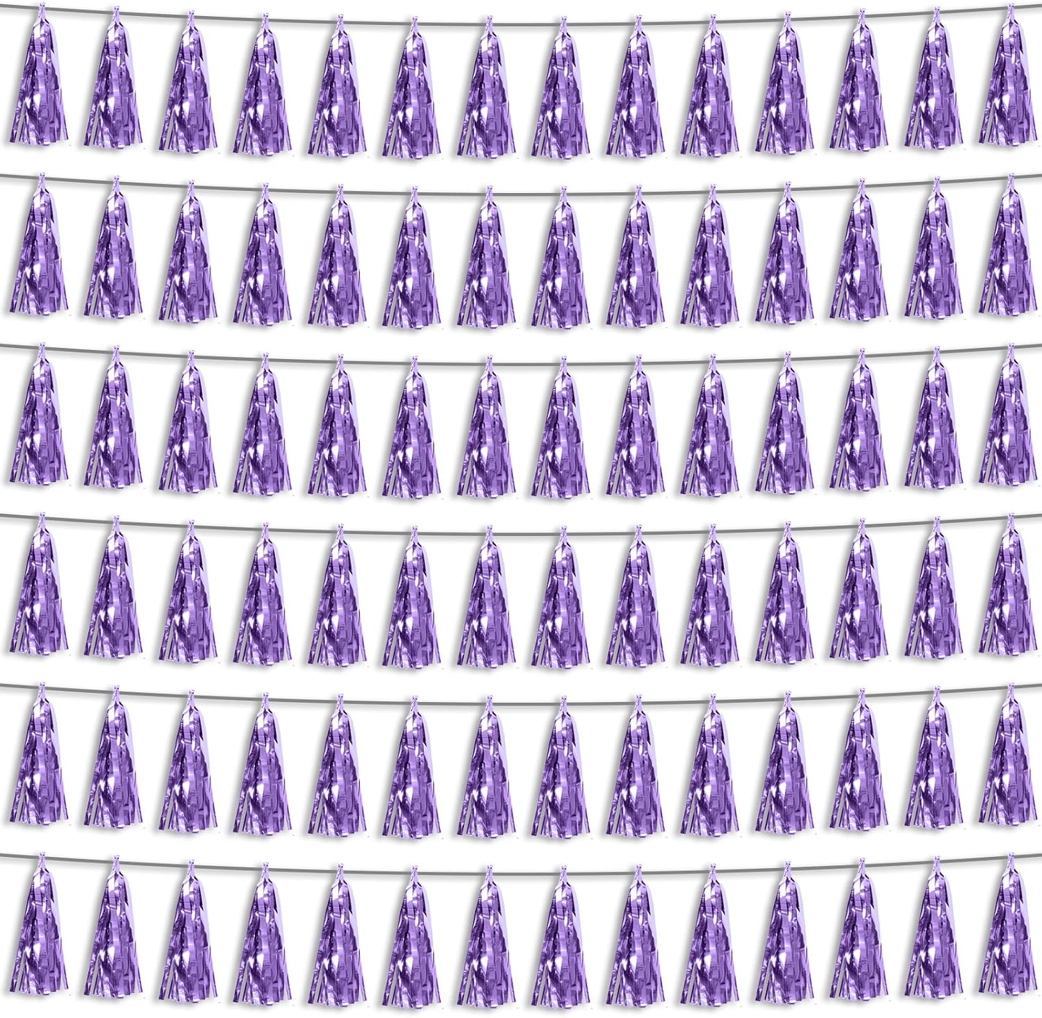 6P Gold Party Decoration Tassel Garland for Parade Floats, Bachelorette, Wedding, Birthday, Halloween, Christmas, Bridal/Baby Shower Party Decorations